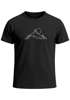 Herren T-Shirt Berge Wandern Brustprint Aufdrucke Gebirge Outdoor Fashion Streetstyle Neverless®preview