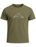 Herren T-Shirt Berge Wandern Brustprint Aufdrucke Gebirge Outdoor Fashion Streetstyle Neverless®preview