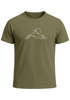 Herren T-Shirt Berge Wandern Brustprint Aufdrucke Gebirge Outdoor Fashion Streetstyle Neverless®preview