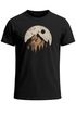 Herren T-Shirt Berge Wandern Outdoor Grafikshirt Naturmotiv Frontprint Sommer Fashion Streetstyle Neverless®preview