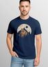 Herren T-Shirt Berge Wandern Outdoor Grafikshirt Naturmotiv Frontprint Sommer Fashion Streetstyle Neverless®preview