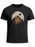 Herren T-Shirt Berge Wandern Outdoor Grafikshirt Naturmotiv Frontprint Sommer Fashion Streetstyle Neverless®preview
