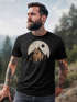 Herren T-Shirt Berge Wandern Outdoor Grafikshirt Naturmotiv Frontprint Sommer Fashion Streetstyle Neverless®preview