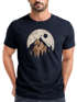 Herren T-Shirt Berge Wandern Outdoor Grafikshirt Naturmotiv Frontprint Sommer Fashion Streetstyle Neverless®preview