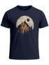 Herren T-Shirt Berge Wandern Outdoor Grafikshirt Naturmotiv Frontprint Sommer Fashion Streetstyle Neverless®preview