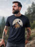 Herren T-Shirt Berge Wandern Outdoor Grafikshirt Naturmotiv Frontprint Sommer Fashion Streetstyle Neverless®preview