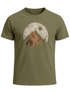Herren T-Shirt Berge Wandern Outdoor Grafikshirt Naturmotiv Frontprint Sommer Fashion Streetstyle Neverless®preview