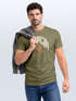 Herren T-Shirt Berge Wandern Outdoor Grafikshirt Naturmotiv Frontprint Sommer Fashion Streetstyle Neverless®preview