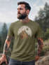 Herren T-Shirt Berge Wandern Outdoor Grafikshirt Naturmotiv Frontprint Sommer Fashion Streetstyle Neverless®preview