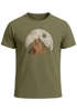 Herren T-Shirt Berge Wandern Outdoor Grafikshirt Naturmotiv Frontprint Sommer Fashion Streetstyle Neverless®preview