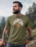 Herren T-Shirt Berge Wandern Outdoor Grafikshirt Naturmotiv Frontprint Sommer Fashion Streetstyle Neverless®preview