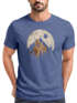 Herren T-Shirt Berge Wandern Outdoor Grafikshirt Naturmotiv Frontprint Sommer Fashion Streetstyle Neverless®preview