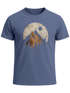 Herren T-Shirt Berge Wandern Outdoor Grafikshirt Naturmotiv Frontprint Sommer Fashion Streetstyle Neverless®preview