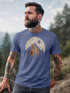 Herren T-Shirt Berge Wandern Outdoor Grafikshirt Naturmotiv Frontprint Sommer Fashion Streetstyle Neverless®preview
