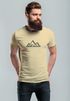 Herren T-Shirt Berge Wandern Polygon Design Print Outdoor Fashion Streetstyle Neverless®preview