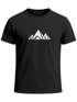 Herren T-Shirt Berge Wandern Polygon Design Print Outdoor Fashion Streetstyle Neverless®preview