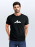 Herren T-Shirt Berge Wandern Polygon Design Print Outdoor Fashion Streetstyle Neverless®preview