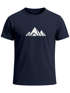 Herren T-Shirt Berge Wandern Polygon Design Print Outdoor Fashion Streetstyle Neverless®preview