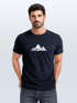 Herren T-Shirt Berge Wandern Polygon Design Print Outdoor Fashion Streetstyle Neverless®preview