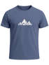 Herren T-Shirt Berge Wandern Polygon Design Print Outdoor Fashion Streetstyle Neverless®preview
