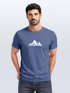 Herren T-Shirt Berge Wandern Polygon Design Print Outdoor Fashion Streetstyle Neverless®preview
