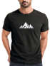 Herren T-Shirt Berge Wandern Polygon Design Print Outdoor Fashion Streetstyle Neverless®preview