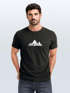 Herren T-Shirt Berge Wandern Polygon Design Print Outdoor Fashion Streetstyle Neverless®preview
