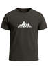 Herren T-Shirt Berge Wandern Polygon Design Print Outdoor Fashion Streetstyle Neverless®preview