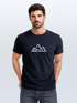 Herren T-Shirt Berge Wandern Polygon Design Print Outdoor Fashion Streetstyle Neverless®preview