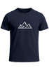 Herren T-Shirt Berge Wandern Polygon Design Print Outdoor Fashion Streetstyle Neverless®preview