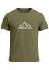Herren T-Shirt Berge Wandern Polygon Design Print Outdoor Fashion Streetstyle Neverless®preview