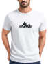 Herren T-Shirt Berge Wandern Polygon Design Print Outdoor Fashion Streetstyle Neverless®preview