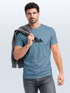 Herren T-Shirt Berge Wandern Polygon Design Print Outdoor Fashion Streetstyle Neverless®preview