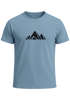 Herren T-Shirt Berge Wandern Polygon Design Print Outdoor Fashion Streetstyle Neverless®preview