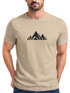 Herren T-Shirt Berge Wandern Polygon Design Print Outdoor Fashion Streetstyle Neverless®preview