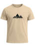 Herren T-Shirt Berge Wandern Polygon Design Print Outdoor Fashion Streetstyle Neverless®preview
