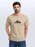 Herren T-Shirt Berge Wandern Polygon Design Print Outdoor Fashion Streetstyle Neverless®preview