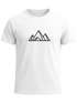 Herren T-Shirt Berge Wandern Polygon Design Print Outdoor Fashion Streetstyle Neverless®preview