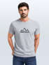 Herren T-Shirt Berge Wandern Polygon Design Print Outdoor Fashion Streetstyle Neverless®preview