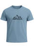 Herren T-Shirt Berge Wandern Polygon Design Print Outdoor Fashion Streetstyle Neverless®preview