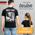 Herren T-Shirt Best Dad Ever personalisiert mit eigenem Bild und Text Foto Geschenk für Papa Front und Backprint Moonworks®preview