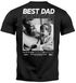 Herren T-Shirt Best Dad Ever personalisiert mit eigenem Bild und Text Foto Geschenk für Papa Front und Backprint Moonworks®preview