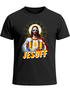 Herren T-Shirt Bier Jesus Partyshirt Alkohol Fasching Karneval Outfit Männer Funshirt Moonworks®preview