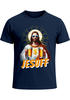 Herren T-Shirt Bier Jesus Partyshirt Alkohol Fasching Karneval Outfit Männer Funshirt Moonworks®preview