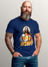 Herren T-Shirt Bier Jesus Partyshirt Alkohol Fasching Karneval Outfit Männer Funshirt Moonworks®preview