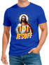 Herren T-Shirt Bier Jesus Partyshirt Alkohol Fasching Karneval Outfit Männer Funshirt Moonworks®preview