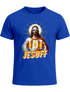 Herren T-Shirt Bier Jesus Partyshirt Alkohol Fasching Karneval Outfit Männer Funshirt Moonworks®preview