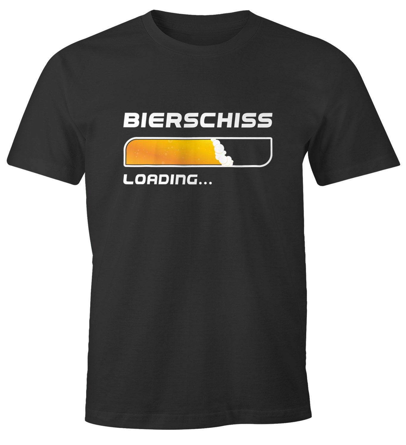 Herren T-Shirt Bierschiss Loading... lustiges Trink Shirt Saufen Bier Party Moonworks®