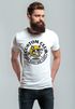 Herren T-Shirt Biker Motiv Racing Cat Schriftzug Ride Fast Die Last Fashion Streetstyle Neverless®preview