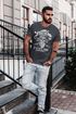 Herren T-Shirt Biker Motorrad Motiv Freedom is a full Tank Skull Totenkopf Slim Fit Neverless®preview